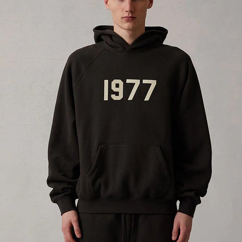 Толстовка с капюшоном 2022 SS 1977 Флок ESSENTIALS, Новый Стиль Плюс Бархат, Модный Бренд, Горячая Распродажа За Рубежом