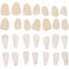 EXCEART 100 Pieces Artificial Resin Teeth Veneer Fillings - Temporary Replacements for Tooth Repair Supply