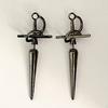 Gothic Sword Earrings Dagger Retro Style Alloy Halloween Jewelry
