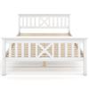 Wooden Bed Double Bed from Bed Frame with Slatted Frame Wooden Bed with Headboard - 140 x 200 cm Solid Wood Children's Bed Youth Bed Pine Solid White