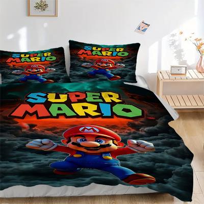 Постельное белье Super Mario, 3 предмета: Идеально подойдет для спальни или гостевой комнаты.. Мягкий и удобный, без стержня yy251010198