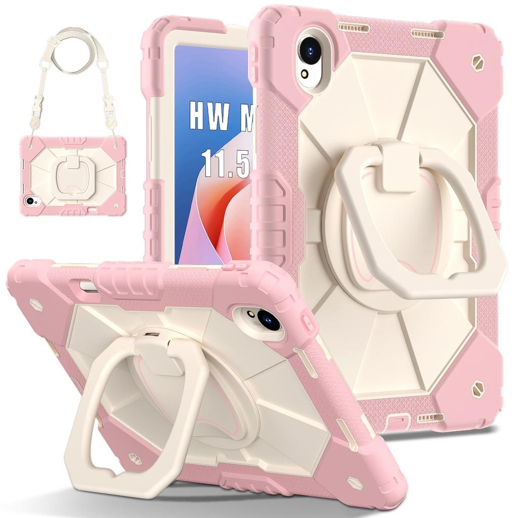 Для Huawei MatePad 11.5 S. Вращающаяся на 360° рукоятка, прочная защитная подставка TPU+PC 3 в 1, противоударный чехол для планшета и ПК