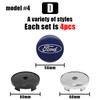 BQYI9 4PCS 60mm Car Styling Wheel Center Hub Caps Rim Cover Badge Emblem For Ford Focus MK2 MK3 Mondeo Escape Kuga Ranger Fusion S-MAX