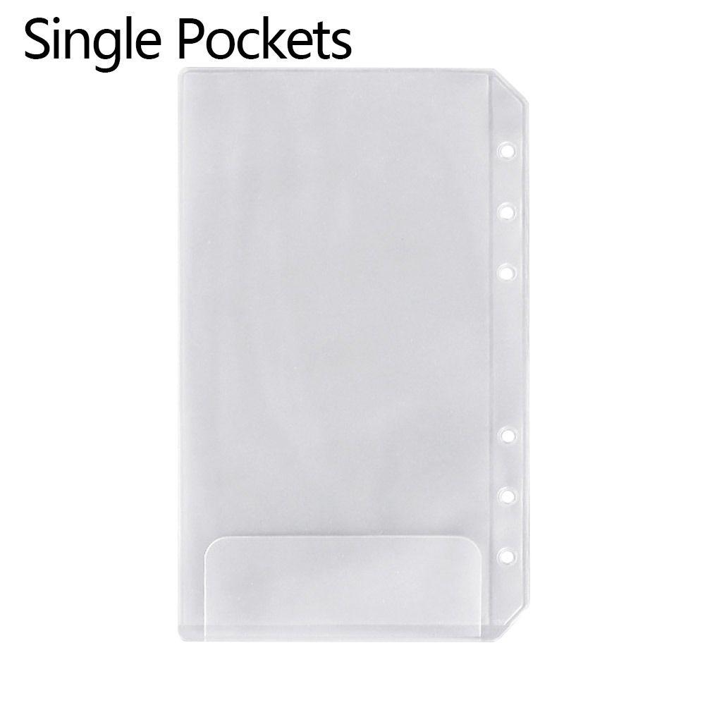 10Pcs A6 Loose-Leaf Card Package Hyaline Page Business Card Book Durable Budget Binder