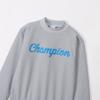 Champion Теплое платье Оксфорд с длинным рукавом и графическим принтом логотипа, женское, антистатическое, серое, CW-YG404