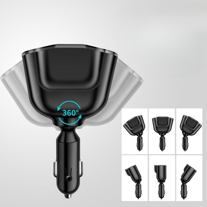 Универсальный адаптер прикуривателя 336 Вт PD USB 66 Вт Супер быстрая зарядка Разъем для зарядки телефона 12-24 В Автомобильное зарядное устройство 5-портовое