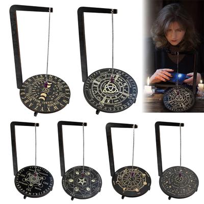 Деревянная подставка для маятника, держатель для хрустального маятника, алтарная доска для маятника, ведьминский орнамент