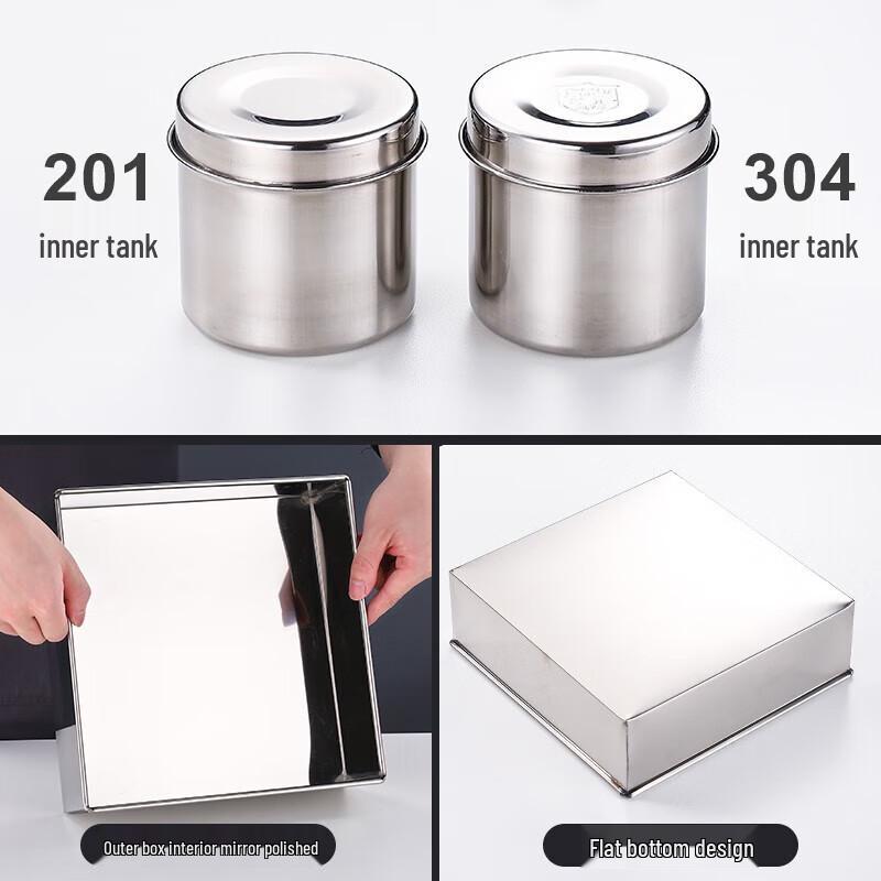 Kitchen Stainless Steel Food Sample & Seasoning Jar Set