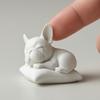 3D-печатная фигурка бульдога, милая статуэтка спящей собаки, коллекционные фигурки животных для автомобиля, декор для офисного стола