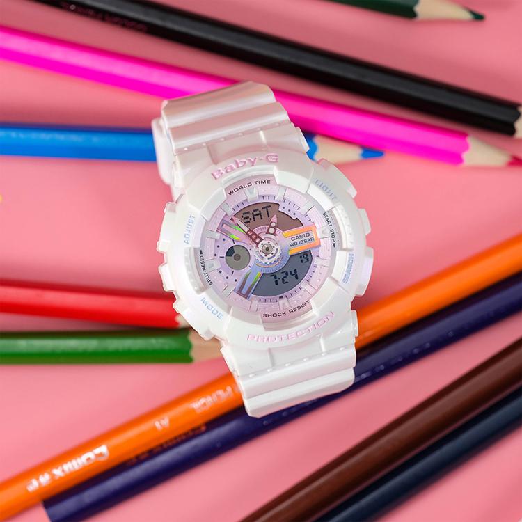 Casio Baby G BA110PL 7A1 BA-110PL-7A1PR-person