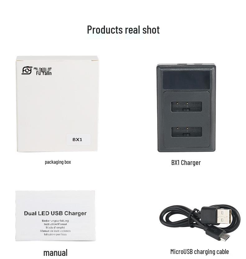 Зарядное устройство NP-BX1 Совместимо с Sony RX100, RX1R, HX50, WX350, M2, M3, M4, M5