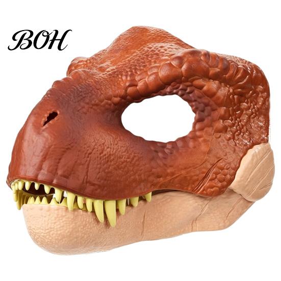 Movable Jaw Dino Costume Accessories Realistic Dinosaur Mask, Moving Mask for Human Head Adult Pet, Novelty Cosplay Halloween Theme Party Prank