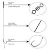 6PCS/Lot Rig Hooks Hair Rig Fishing Hook Iseama Tied Boilie Hook Link Tied Rigs  Carp Fishing