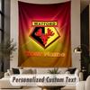 Custom Text Tapestry Watford FC Print Wall Tapestry Indoor Living Room Wall Decor
