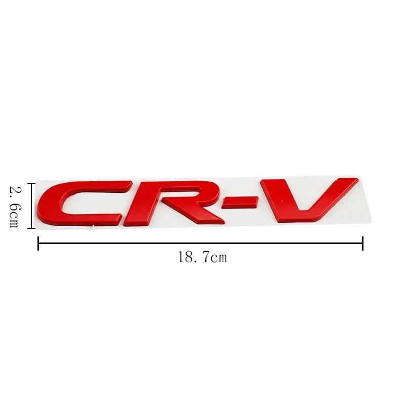 XIPU6 18.7cm Metal Car Stickers Side Fender Badge Styling for Honda CR-V Logo 2023 2017 2011 Rear Tailgate Emblem Decals Accessories