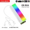 Радиатор-охладитель для M.2 2280 SSD, радиатор охлаждения M.2 SSD с термопрокладкой, 5V 3PIN ARGB, радиатор-охладитель для M.2 SSD с двойным интерфейсом