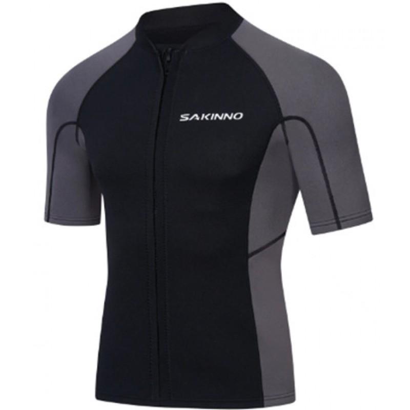 Men Women Short Sleeve Wetsuit Set Snorkeling Diving Surfing Warm Water Sports Gear