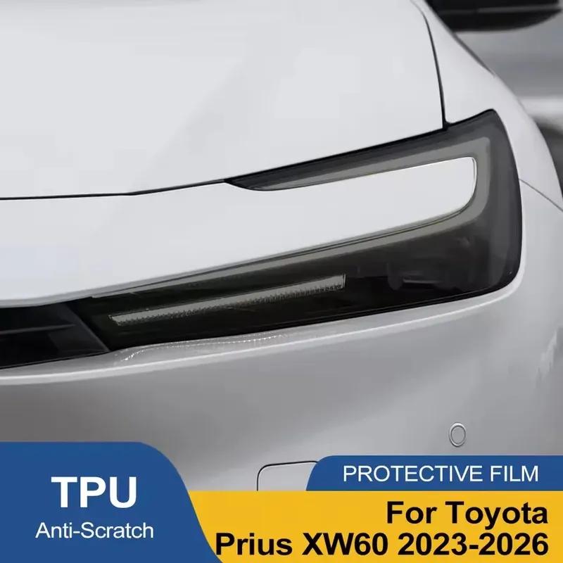 2Pcs Pre-Cut for Toyota Prius XW60 -2026 Car Clear PPF TPU Sticker Transparent Black Headlight Protective Film Accessories