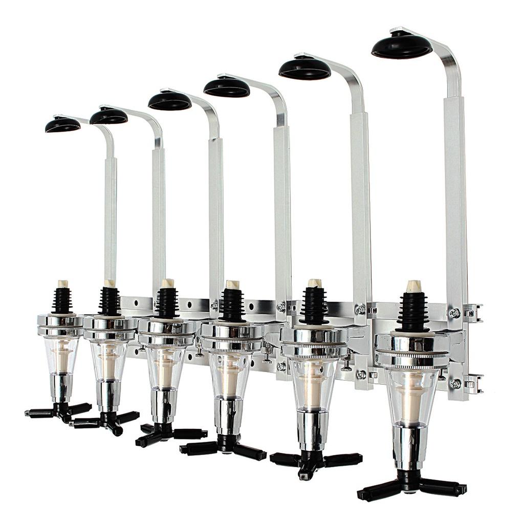 NEW Wall Mounted Cocktail Shaker Stand 4/6 Bottle Liquor Dispenser Wine Beer Alcohol Bar Beverage Dispenser Cocktail Alcohol