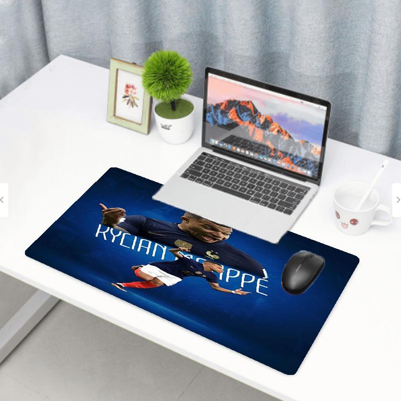Kylian Mbappe Print Mouse Pad, Anti‑Slip Desktop keyboard Mat, for PC Laptop Gaming Working Daily Use, Cool Festival Surprise Gift