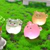 Figurine Luminous Miniature Funny Ghost Pig Rabbit Animals Micro Landscape Ornaments For Halloween Decorations Home Desk Decor