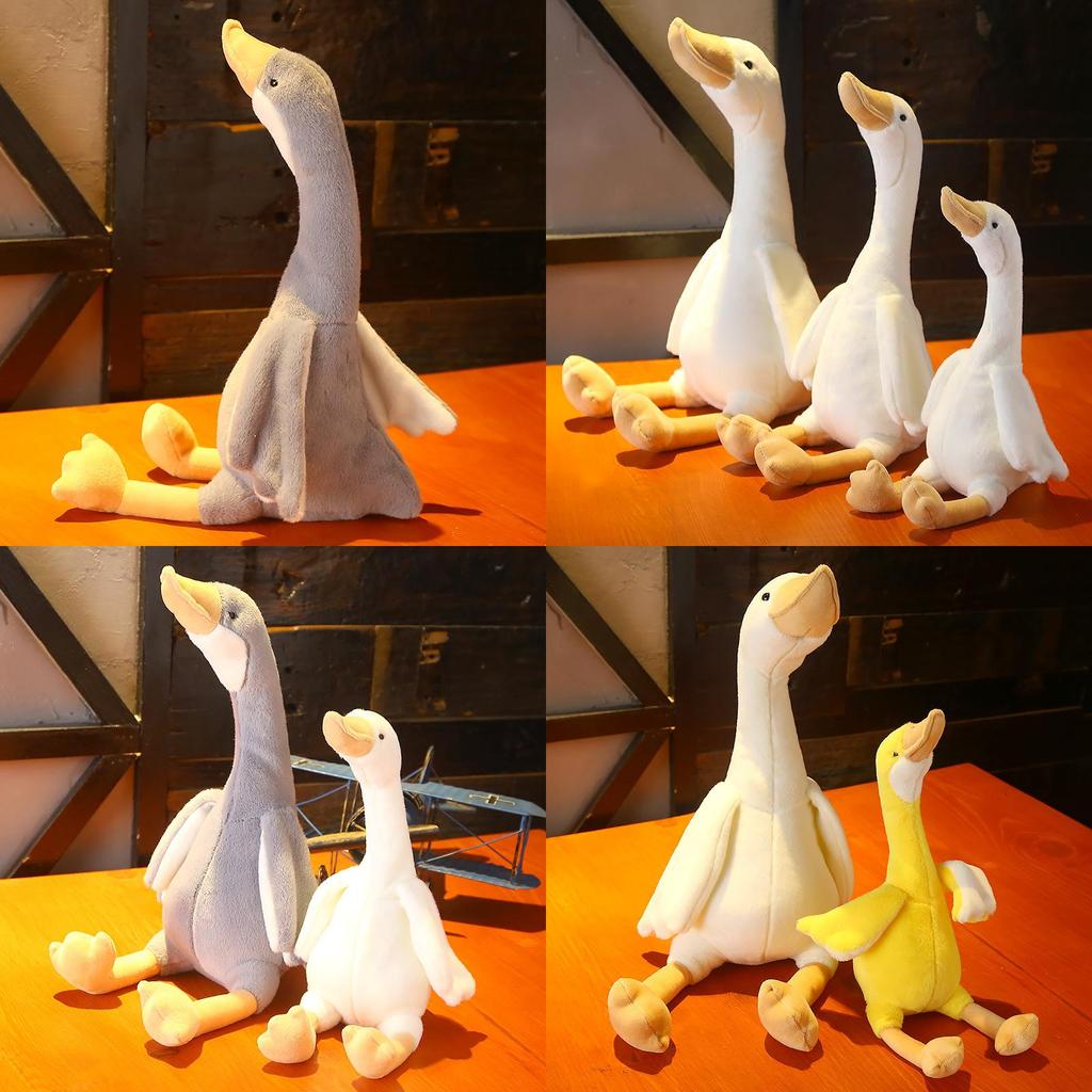 Милая белая, розовая, серая плюшевая игрушка-лебедь, плюшевая кукла, подушка для детей, младенцев, подарок и утешение