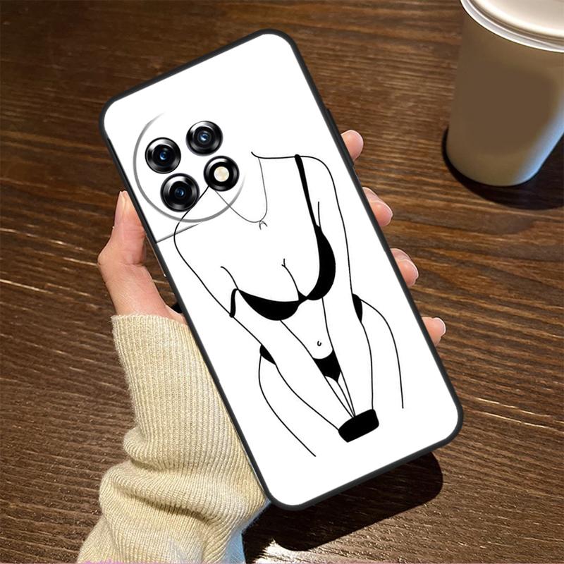 Чехол Woman Body Line Art для OnePlus 11 8 9 10 Pro 8T 9RT 10R 10T OnePlus Nord 3 CE 2 Lite 2T N10 N20 N30