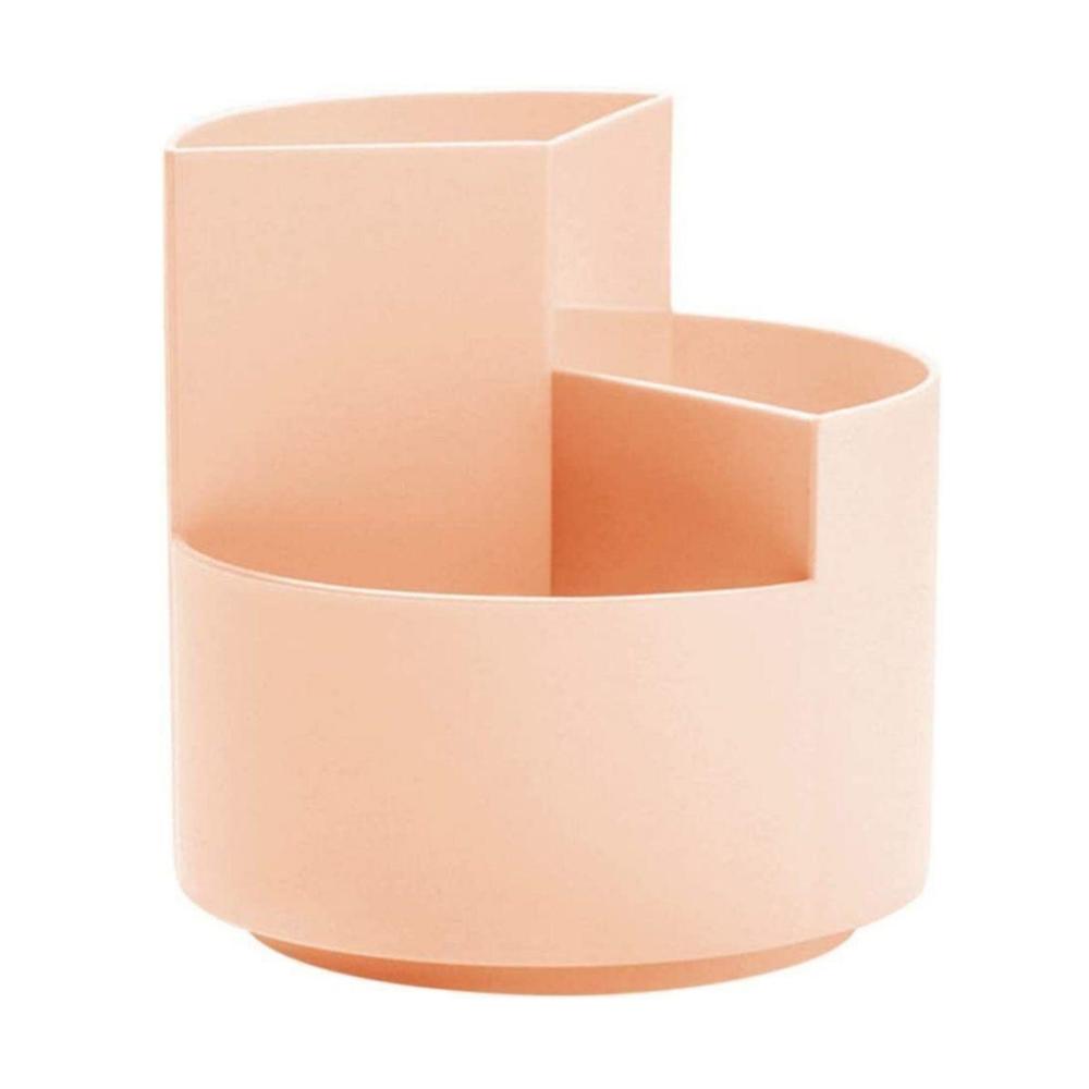 Вращающийся на 360 градусов держатель для ручек, настольный органайзер для канцелярских принадлежностей, большая емкость, пластиковый контейнер для хранения кистей для макияжа