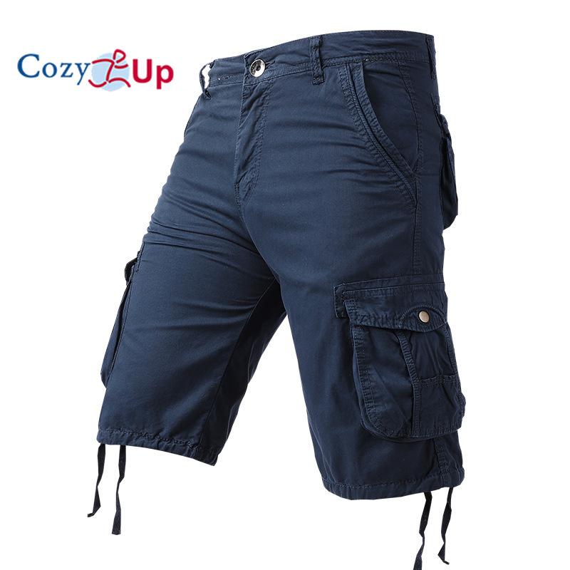 Мужские шорты-карго Cozy Up, камуфляжные шорты-карго, свободные шорты-карго с несколькими карманами, уличные шорты-карго, хлопок