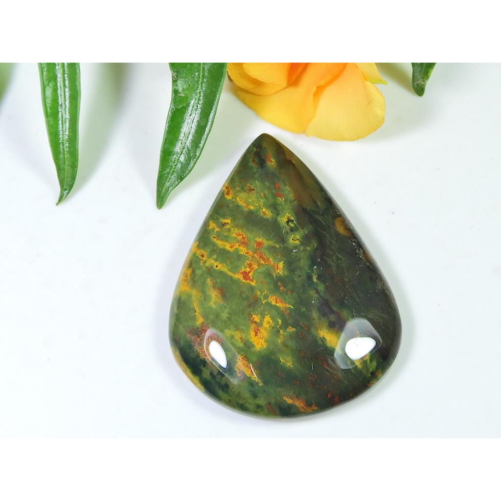 Африканский красный натуральный кровавик ручной работы винтажный грушевидный драгоценный камень 35X47X08 мм SK-918