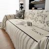 Winter Sofa Towel Half Velvet Pastoral Style Sofa Cover Cloth Anti-Scratching Cushion Four Seasons Universal Sofa Cover Cover