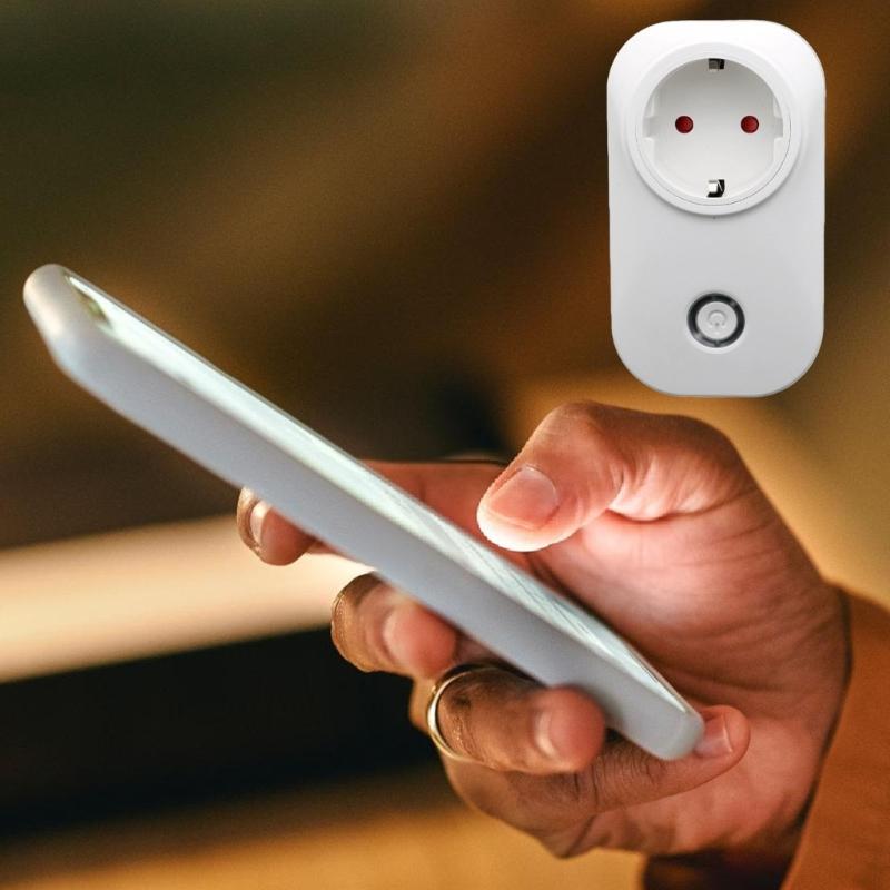 Умные розетки 2,4 ГГц WiFi с дистанционным управлением через мобильное приложение для бытовой техники 10А 2200Вт / 16А 3500Вт (опционально)