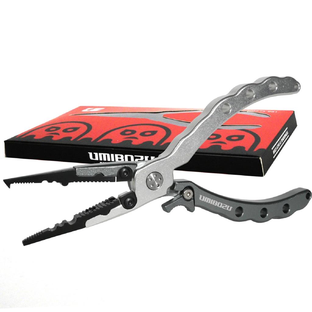 Рыболовные плоскогубцы Umibozu, Сделано в Японии, Устойчивые к ржавчине, Многофункциональные, Экстрактор крючков, Кусачки для лески, Со страховочным тросом, Нержавеющая сталь, Высококачественные