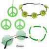 60's 70s Style Hippie Costume Accessories Set Necklace Earrings  for Groovy Party Girls
