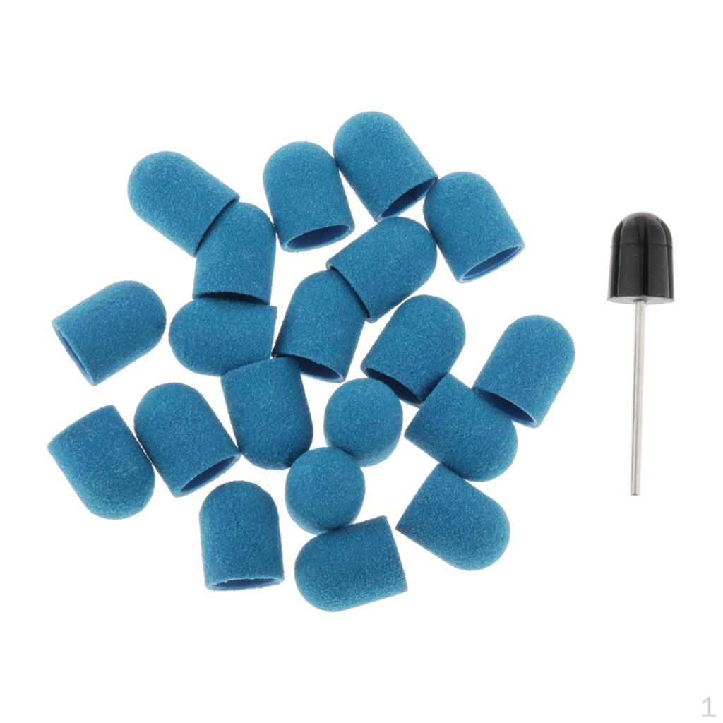 Комплект шлифовальных лент, 2 насадки, колпачки для полировальных файлов 10x15 мм