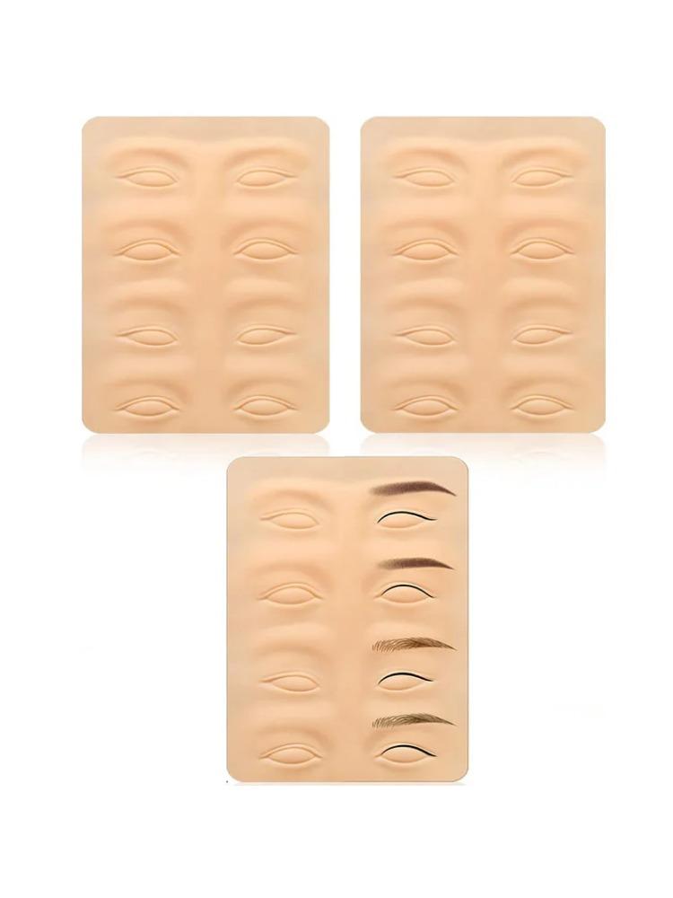 Кожа для практики татуировок Материалы для микропигментации Карандаши для бровей и век Практичная латексная кожа Инструмент для обучения татуажа бровей