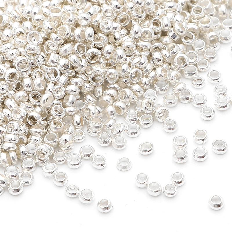 100 шт./пакет медные позиционирующие шариковые бусины для DIY ожерелье, браслет, серьги, изготовление ювелирных изделий, аксессуары для рукоделия