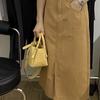 IELGY Macaron Lychee Pattern Bucket Bag Casual All-Match Hand-Carrying Vegetable Basket Shoulder Messen