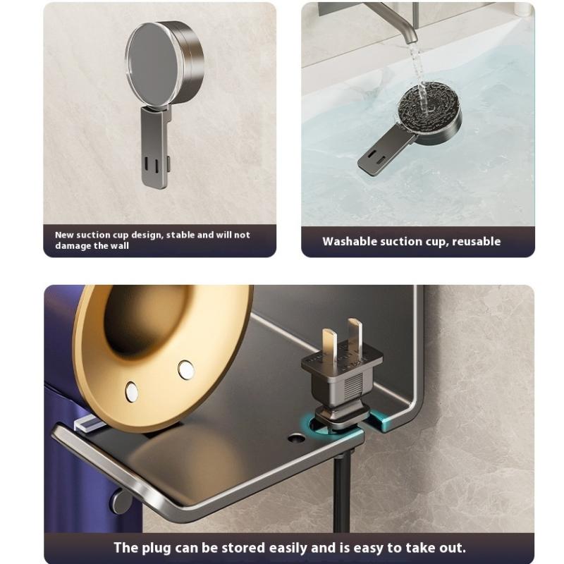 Держатель для фена, настенная подставка для сушилки, подставка-выпрямитель, органайзер для фена, коробка, держатель для унитаза, полка, аксессуары для ванной комнаты