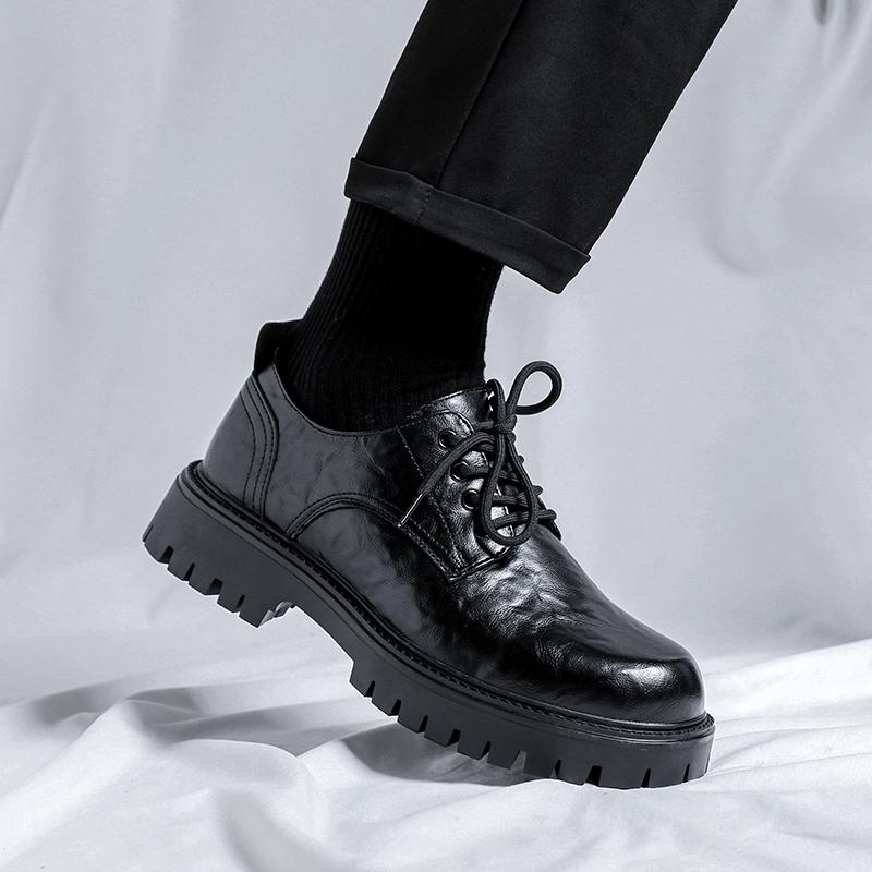 Мужские туфли-оксфорды Slip on, модные деловые туфли для мужчин, 2024, новые классические кожаные туфли для мужчин, мужская обувь