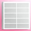5 Sheets Scratch Card Stickers Toy Scratch Tool Labels Surprise Self-adhesive Note Paper Rectangular DIY Gift Decorations