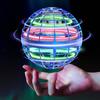 Tikduck Flying Ball Gyro Flying Light Ball Toy Hovering Boomerang Spinner 360° Rotation with RGB Light USB Rechargeable OutdoorIndoor Mini Drone for