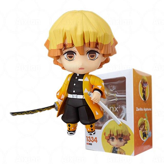 10cm Demon Slayer #1510 Tanjirou Action Figure Kyojuro Rengoku Giyu Tomioka Kimetsu No Yaiba Figure Hashibira Inosuke Figurine