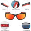 Queshark Polarized Cycling Sunglasses UV400 Sport Eyewear Women Men Fishing Hiking Glasses