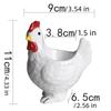 Chicken Shape Ceramic Egg Cup Cartoon 3D Chick Egg Cup Cute Boiled Egg Stand  Tabletop Display