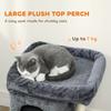 66 Cm Small Cat Tree For Large Cats Cat Tower W Large Top Perch 2 Condos Sisal Scratching Post Toy Ball Dark Grey