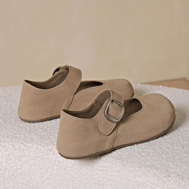 Женские туфли Мэри Джейн из кожи, осенние новые туфли в стиле ретро, плоские, два варианта носки, обувь для беременных, с сумкой, туфли-лодочки, мягкие