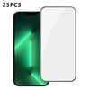 25pcs High-Aluminum HD Tempered Glass Film For iPhone 14 Pro Max, Full-Coverage Screen-Printed Anti-Fingerprint Screen Protector