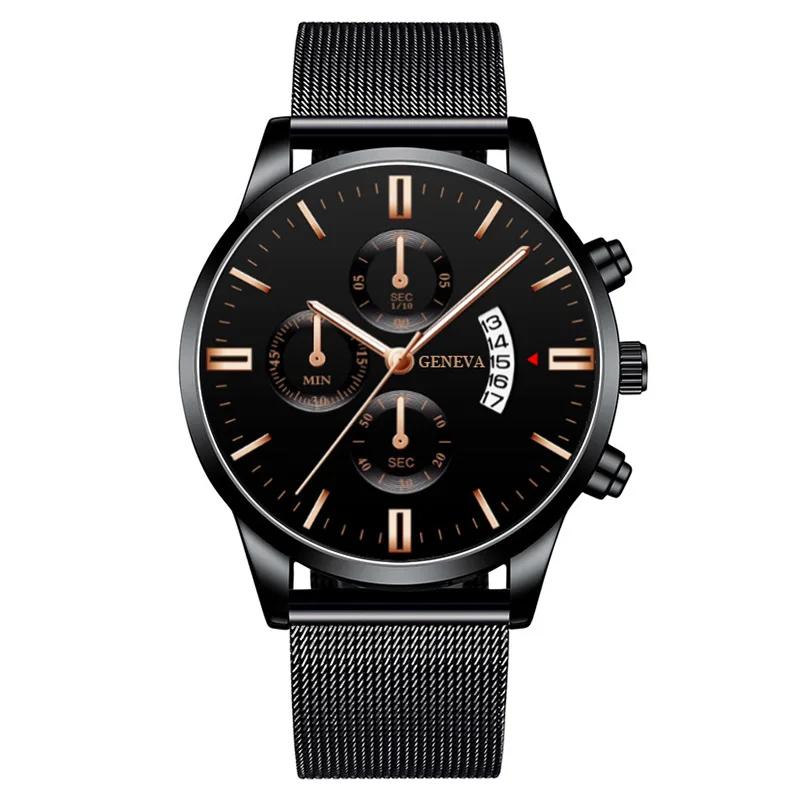 Men's Quartz Watch Brand Fashion Stainless Steel Strap Watch Waterproof Men's Watch for Outdoor Activities Anyone