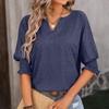 Summer Fashion Women Solid Casual Loose Blouses Vintage Oversized Shirts Elegant Youth Female Tops